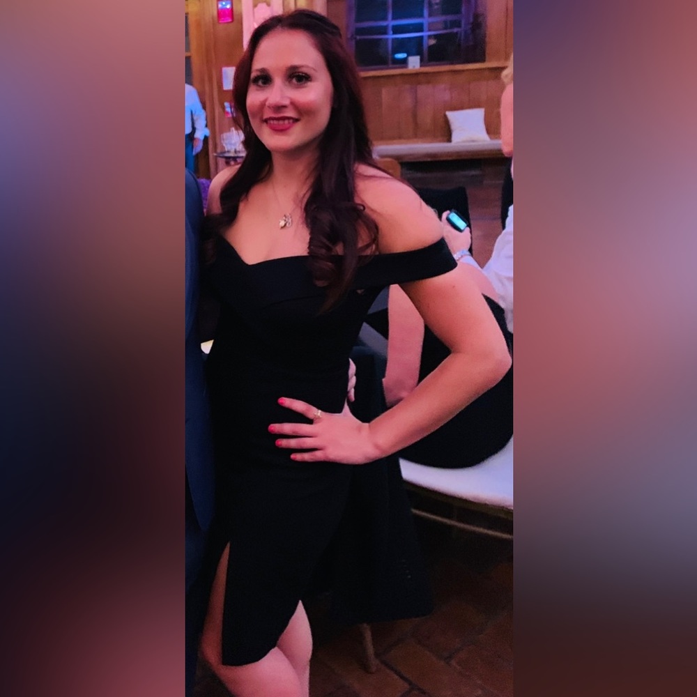 Lulus Off the Shoulder Black Cocktail Dress Size Small